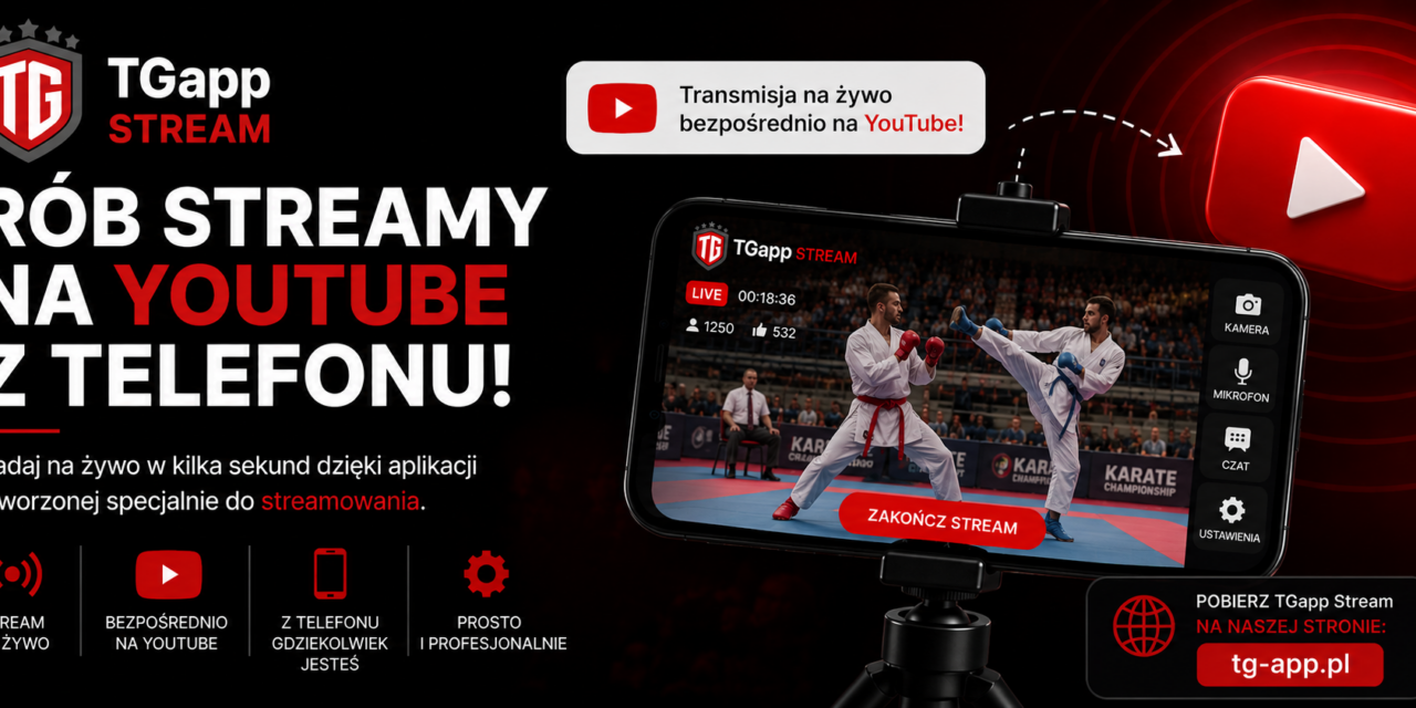 Transmisja turnieju z telefonu – live stream a tournament with TGapp Stream
