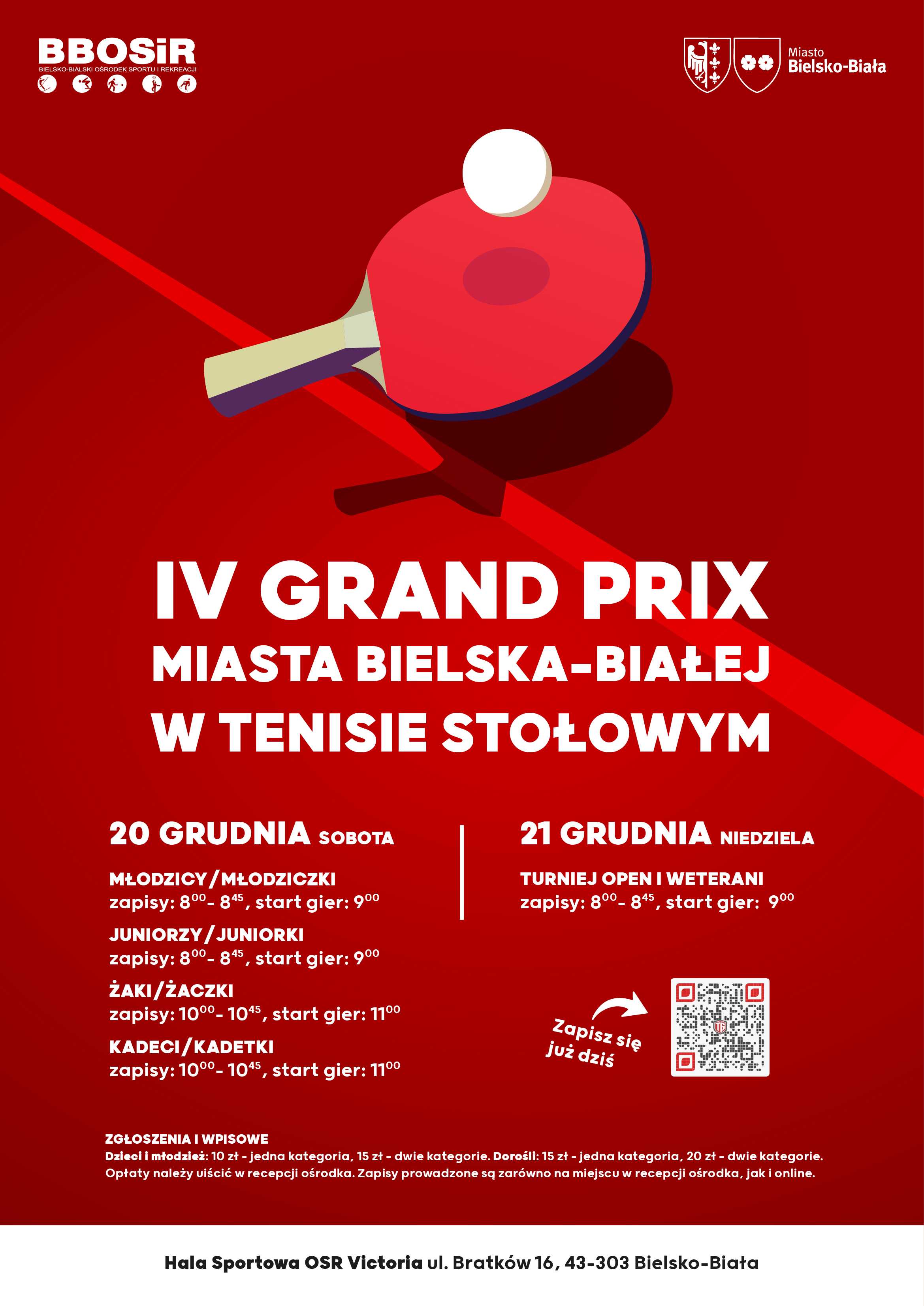 Plakat turnieju IV Grand Prix Bielska-Białej 2025