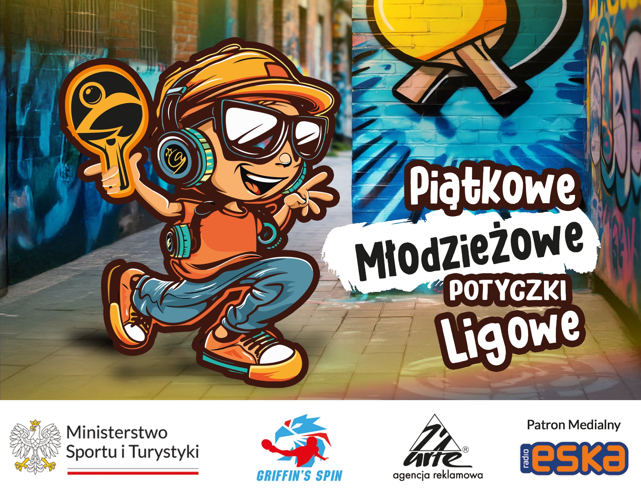 Plakat turnieju Piątkowe Młodzieżowe Potyczki Ligowe