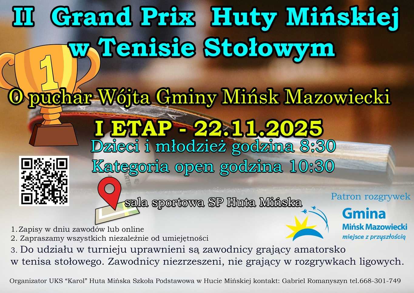 Plakat turnieju II Grand Prix Huty Mińskiej 20252026