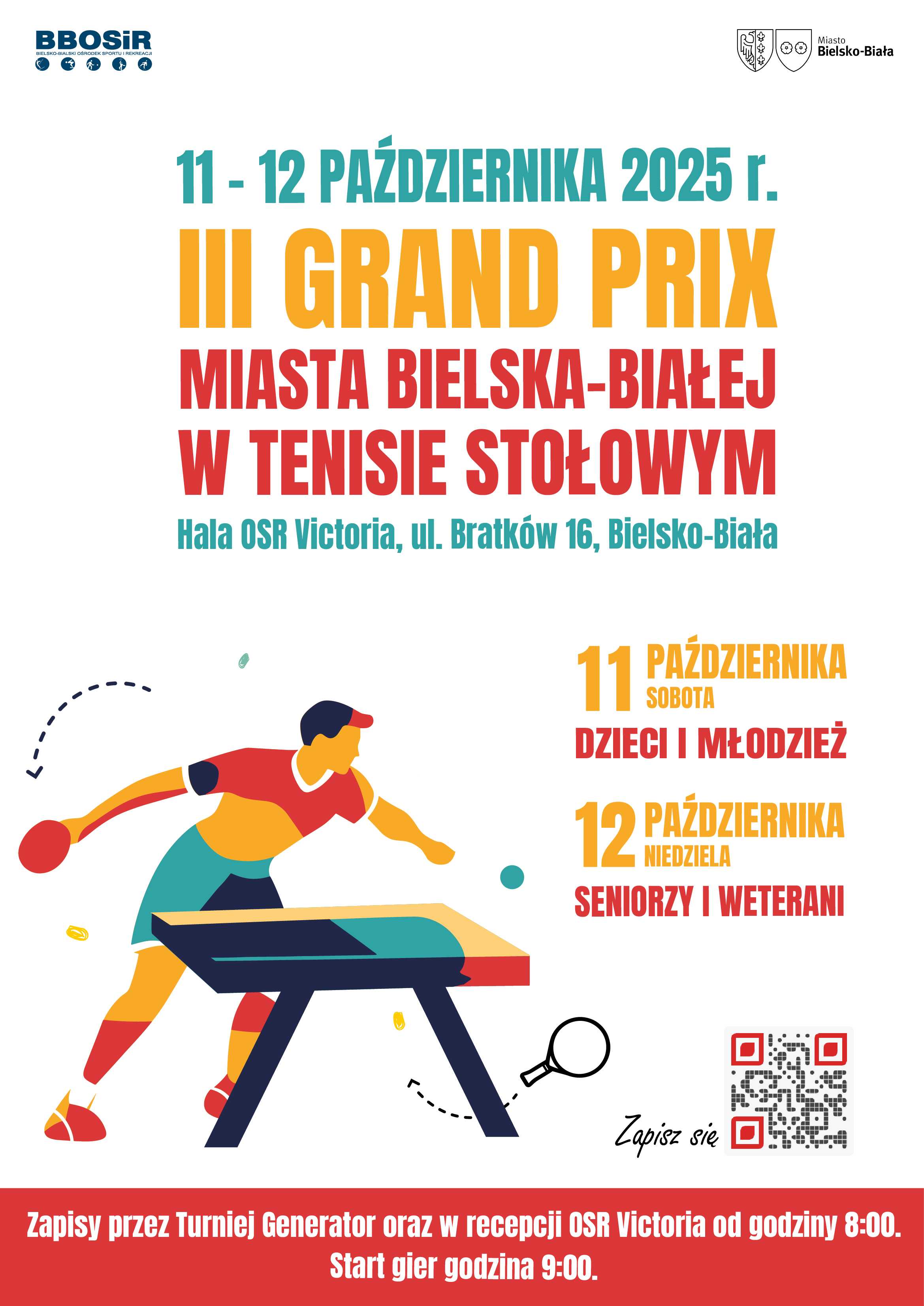 Plakat turnieju III Grand Prix Bielska-Białej